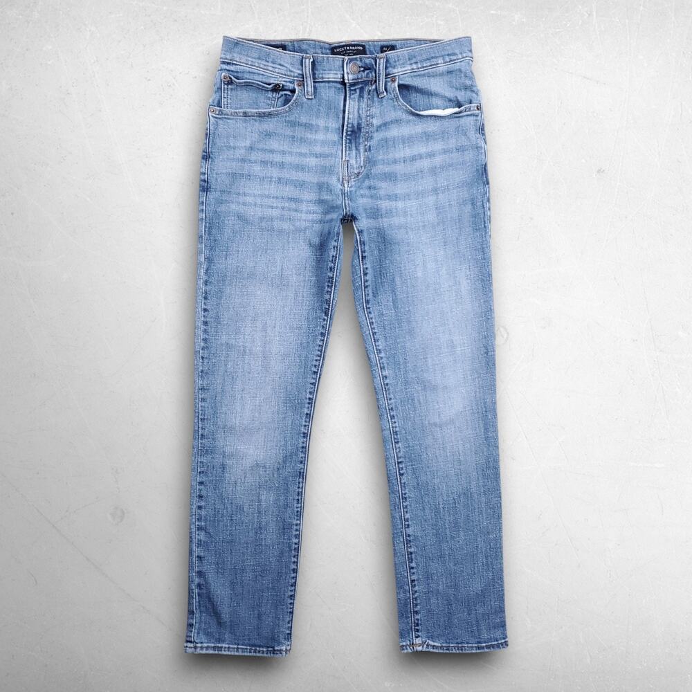 Lucky‎ 223 Straight Jeans Men 32/30 Blue Stretch Medium Wash Y2K Normcore